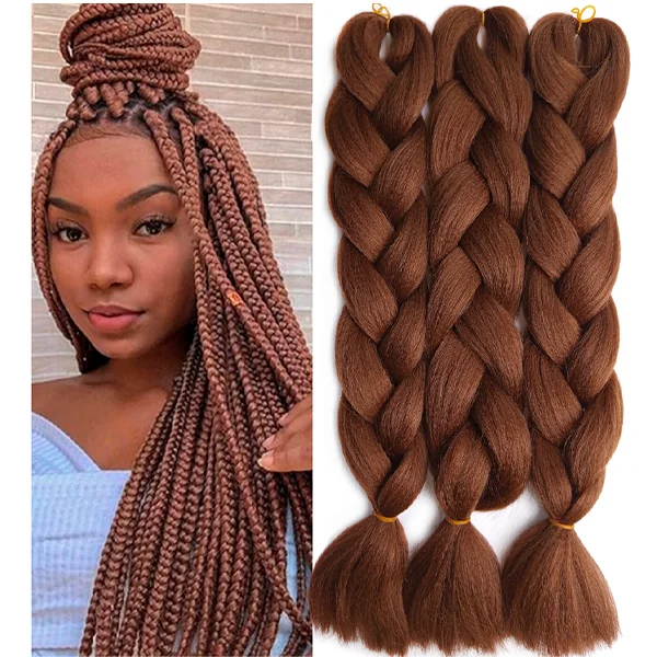Synthetic Hair  Kanekalon Jumbo Braiding Hair, 3pcs, A8 (33#)