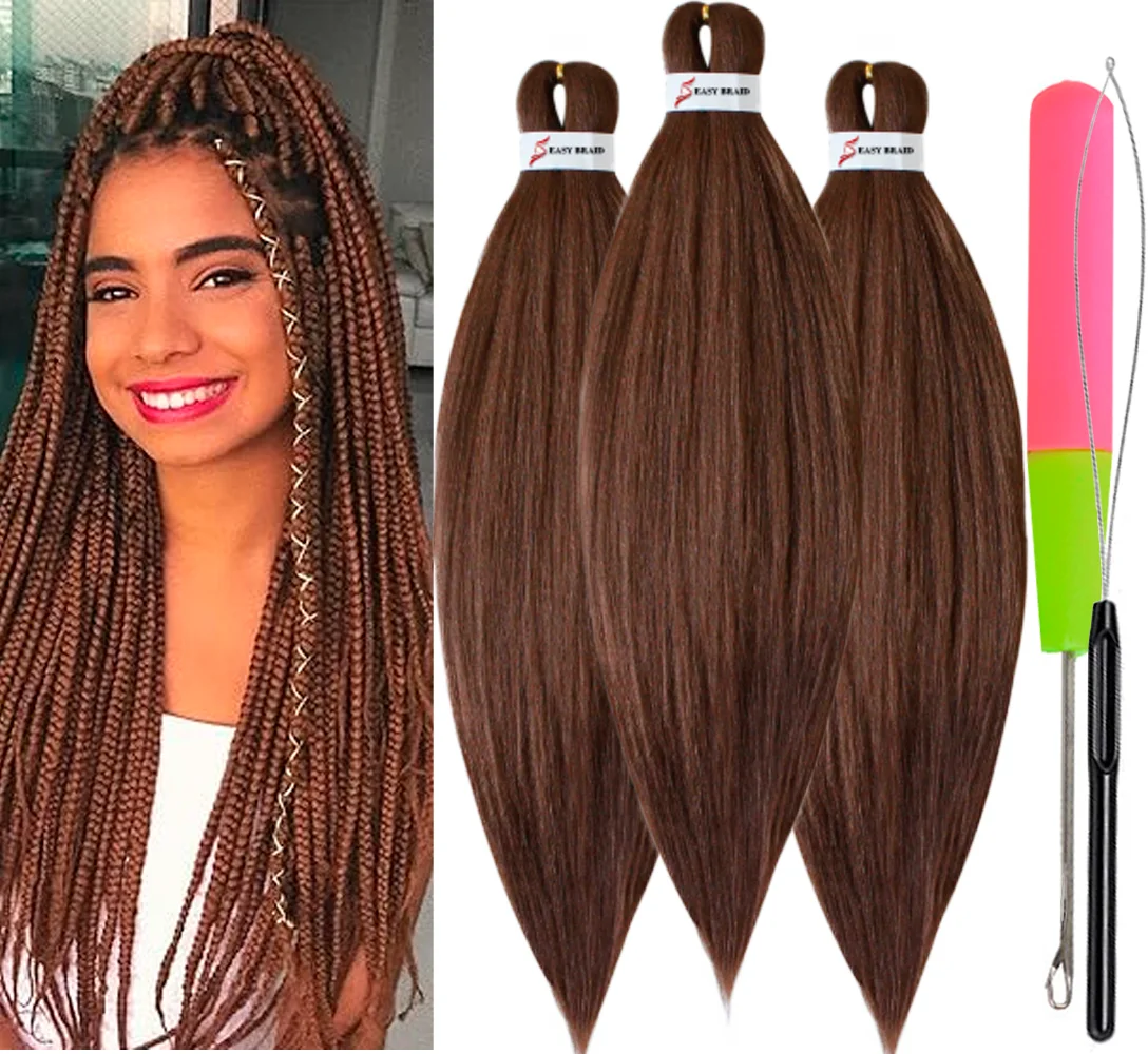Pre Stretched Braiding Hair, 3 pcs, 30#