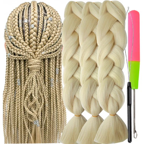 Synthetic Hair Kanekalon Jumbo Braiding Hair, 3 pcs, A11 (613)