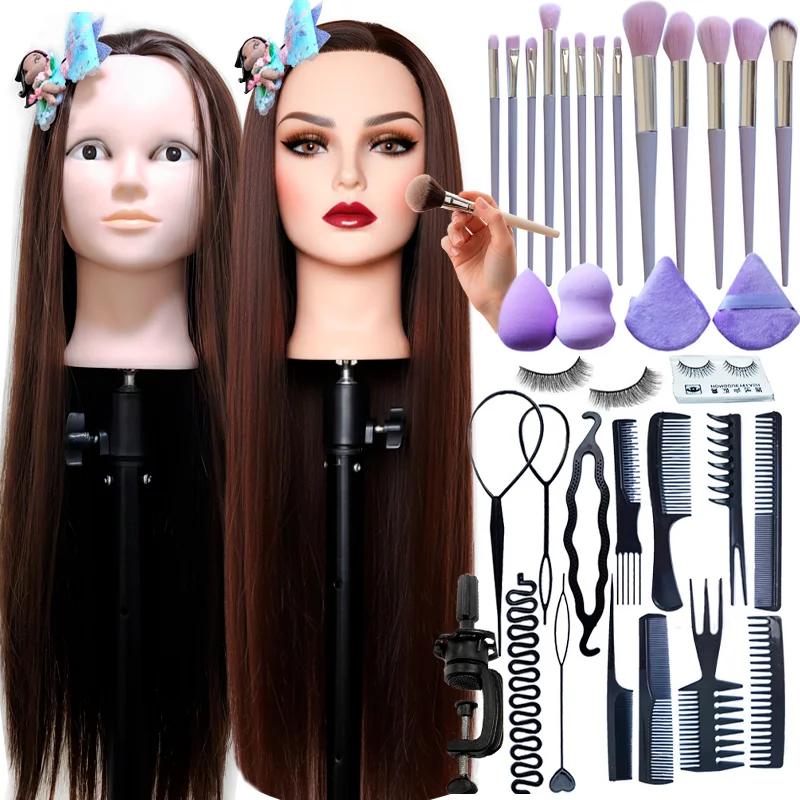 Doll Head For Makeup And Hair Practice and Training Kit MBH2