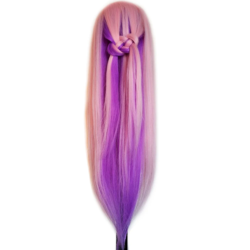 Mannequin Head Colorful Long Synthetic Hair 24inch DH8