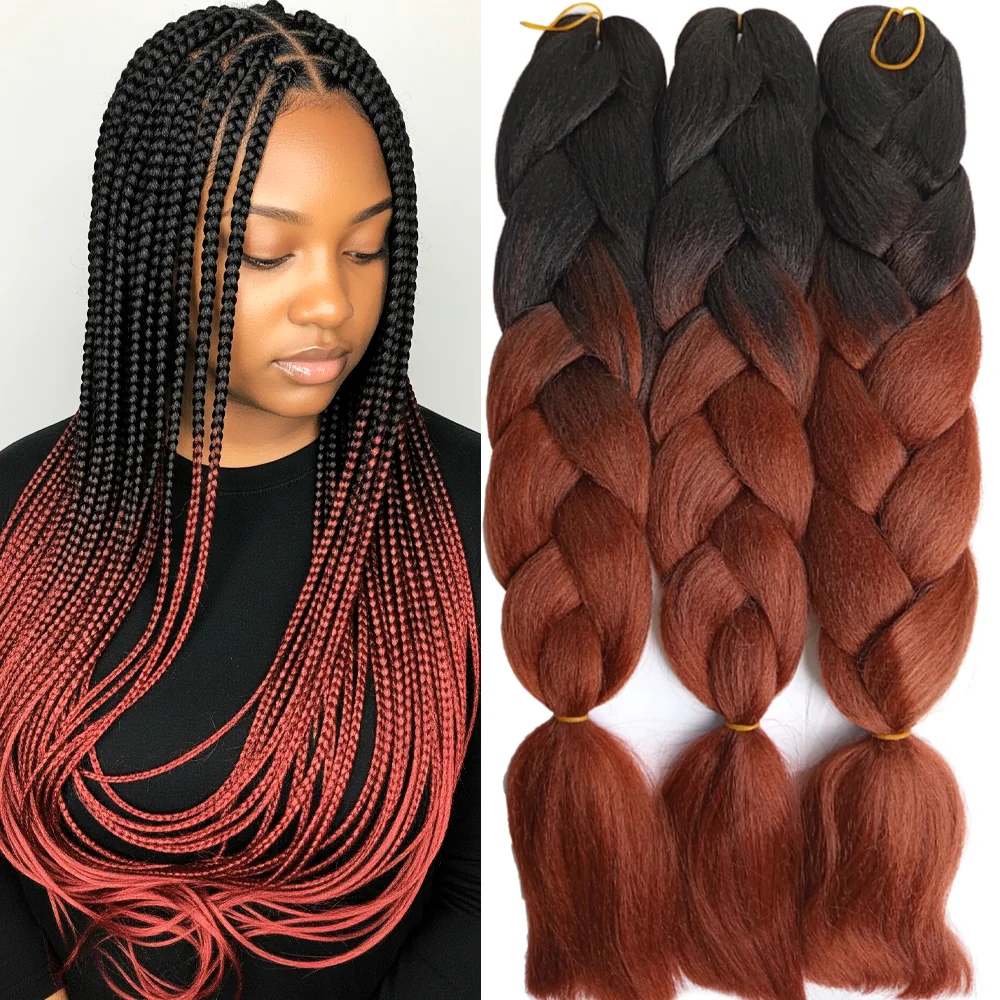 Ombre Braiding Hair Kanekalon 2Tone, 3 pcs, B31