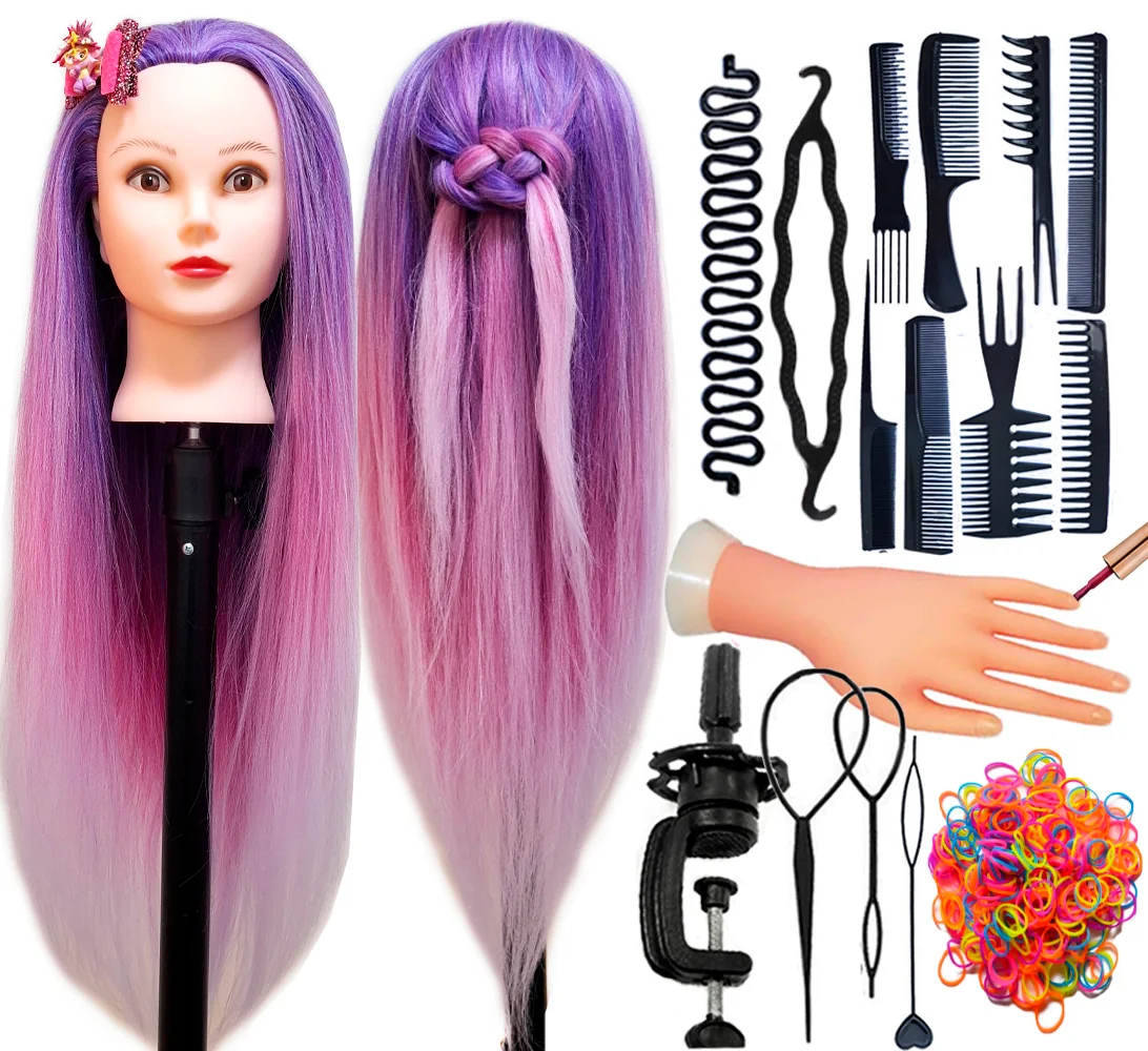 Doll Head With Long Hair and Training Kit DHM4