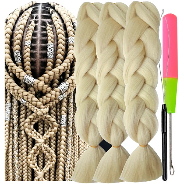 Synthetic Hair Kanekalon Jumbo Braiding Hair, 3 pcs, A11 (613)