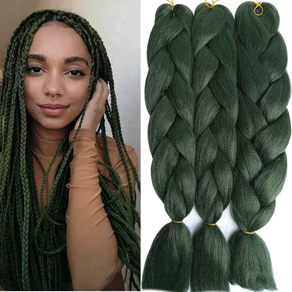 Synthetic Hair Kanekalon Jumbo Braiding Hair, 3 pcs, A23
