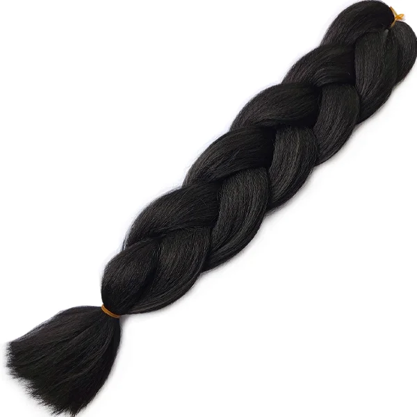 Synthetic Hair Kanekalon Jumbo Braiding Hair, 3 pcs, A2 (1B)