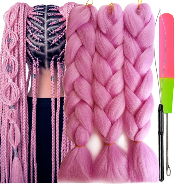 Synthetic Hair Kanekalon Jumbo Braiding Hair, 3 pcs, A36