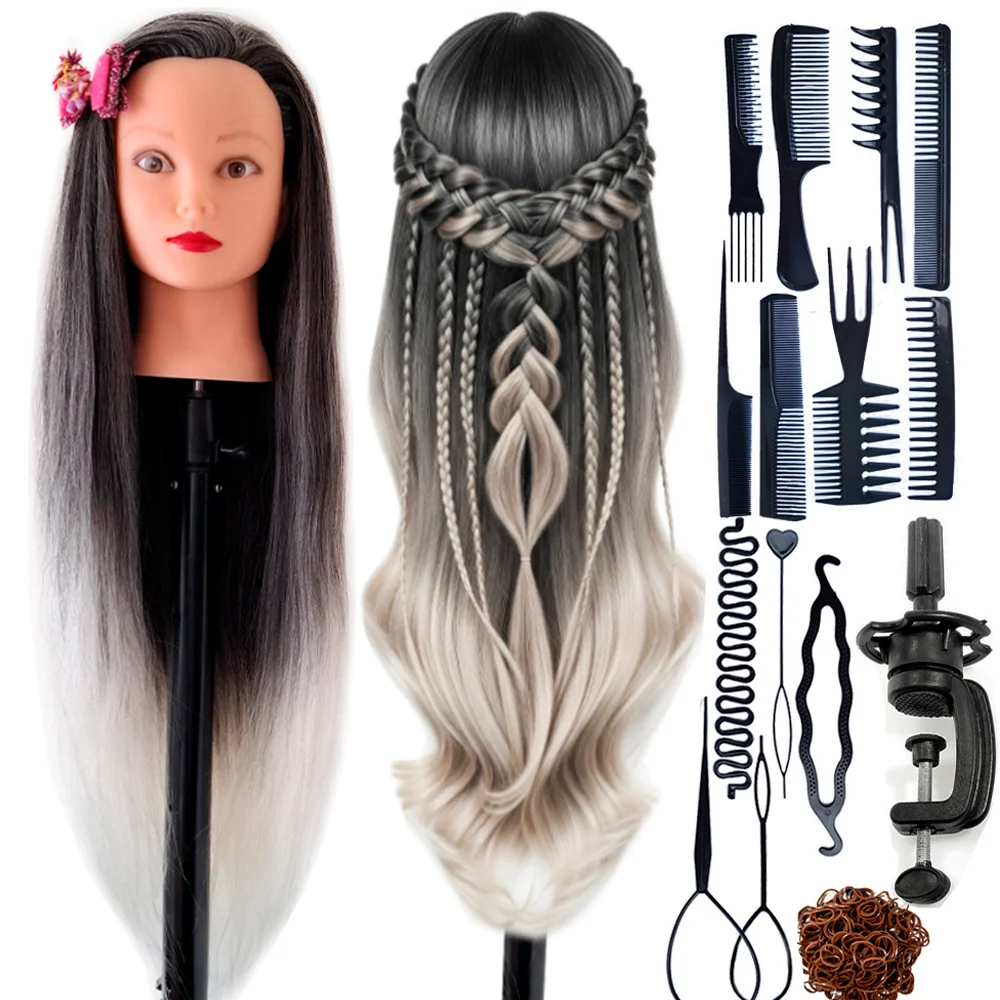 Dolls Head For Braiding Practice With Training Kit DHT1