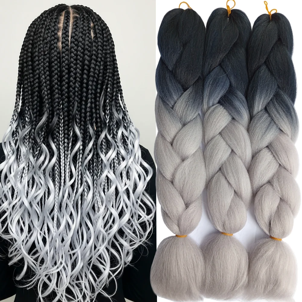 Ombre Braiding Hair Kanekalon 2 Tone, 3 pcs, B36