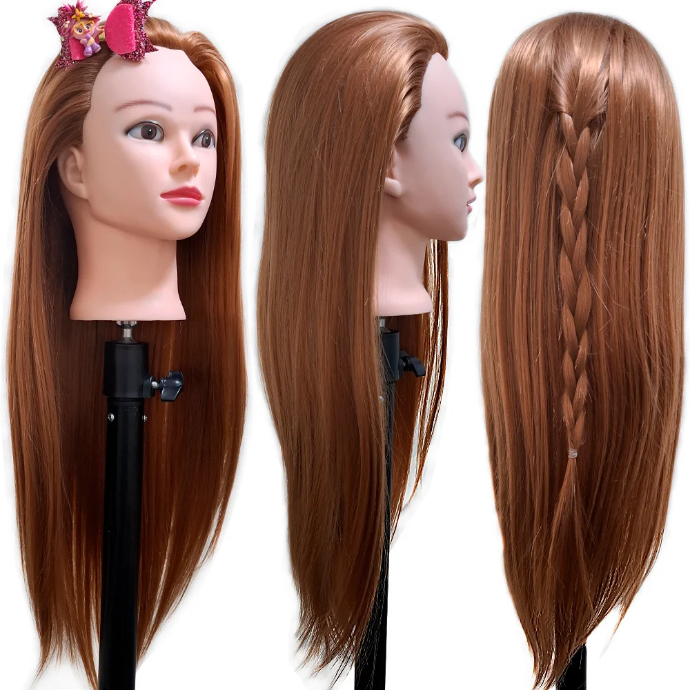 Doll Head With Hair For Hair Practice With Training Kit DHT6