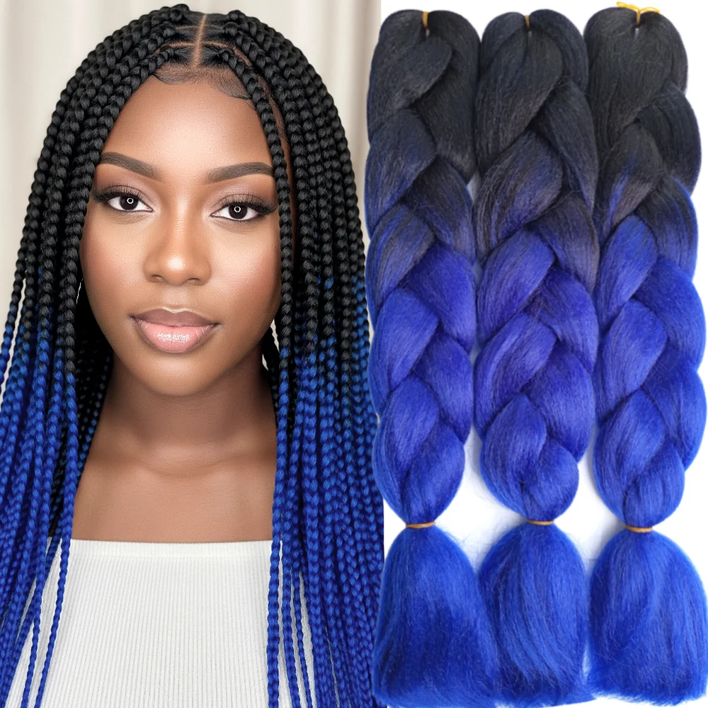 Ombre Braiding Hair Kanekalon 2 Tone, 3 pcs, B21