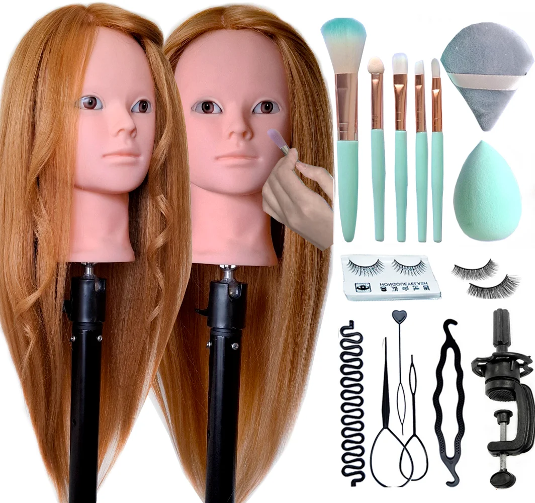 Makeup Doll With Head Hair For Styling with Training Kit HMRM5