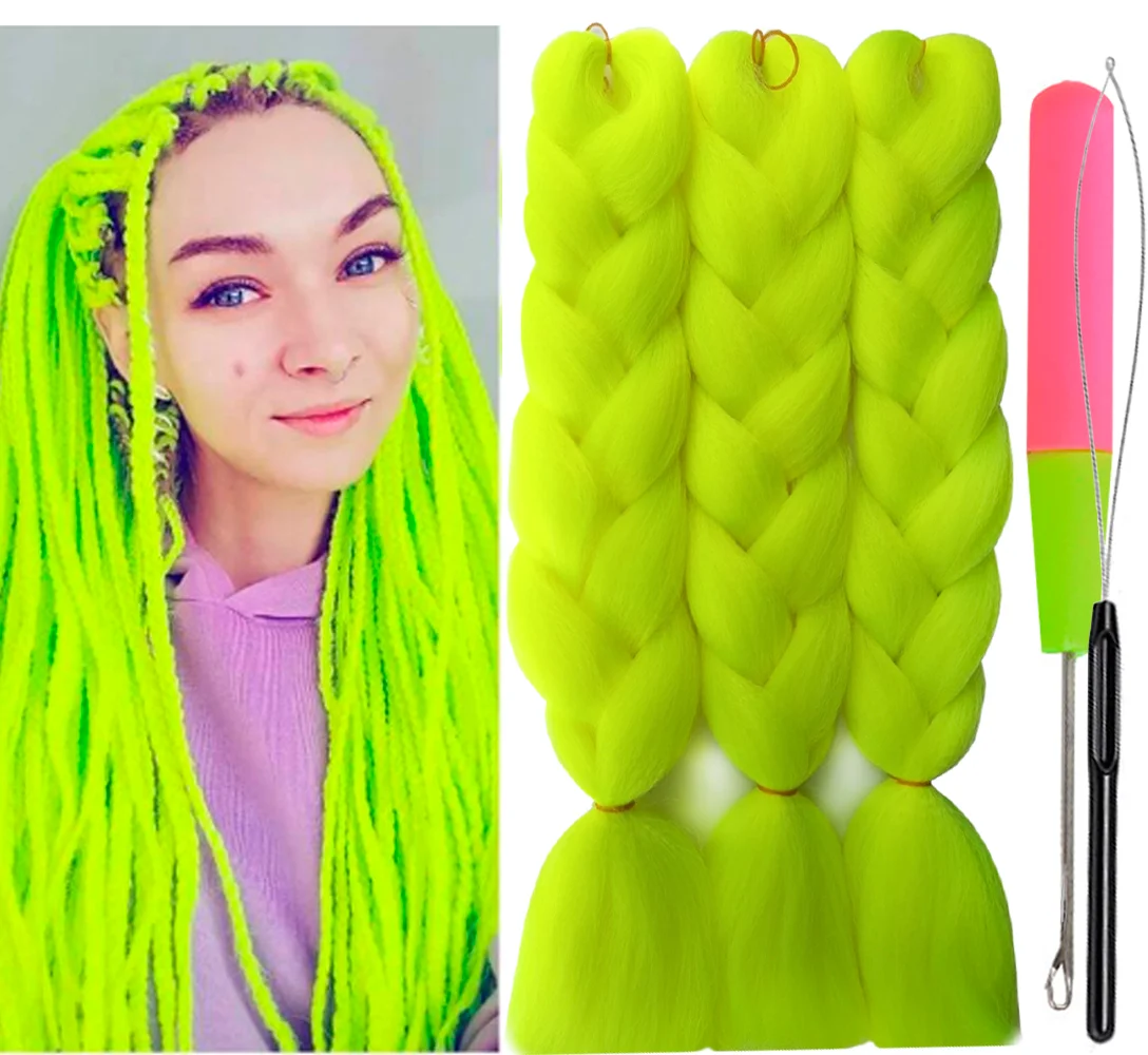Synthetic Hair Kanekalon Jumbo Braiding Hair, 3 pcs, A22