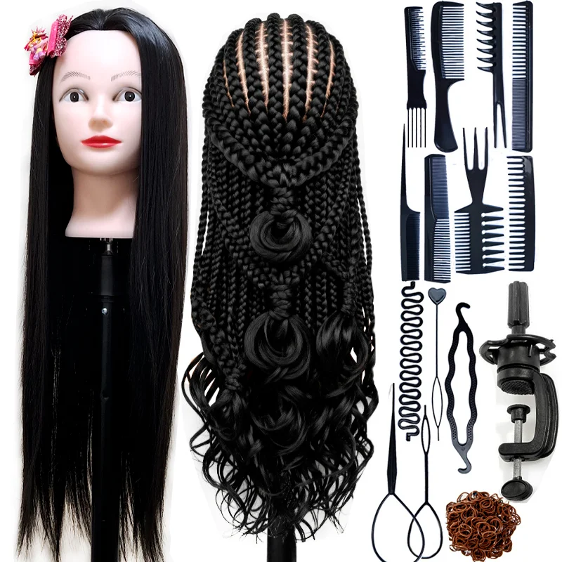 Dolls Head Synthetic Hair With Training Kit DHT5