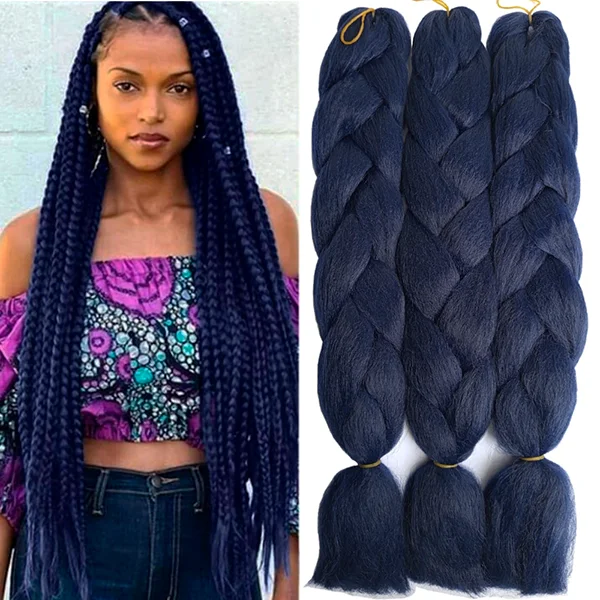 Synthetic Hair Kanekalon Jumbo Braiding Hair, 3 pcs, A28