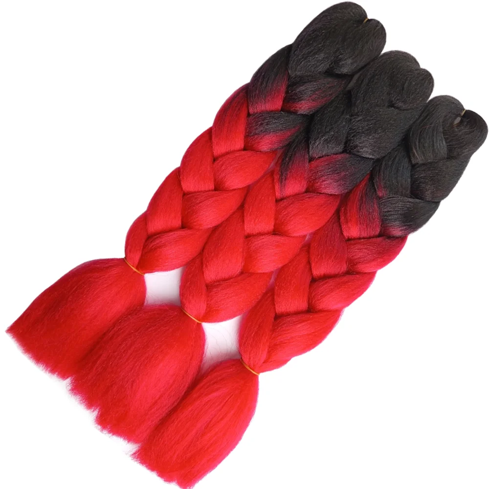 Ombre Braiding Hair Kanekalon 2 Tone, 3 pcs, B1