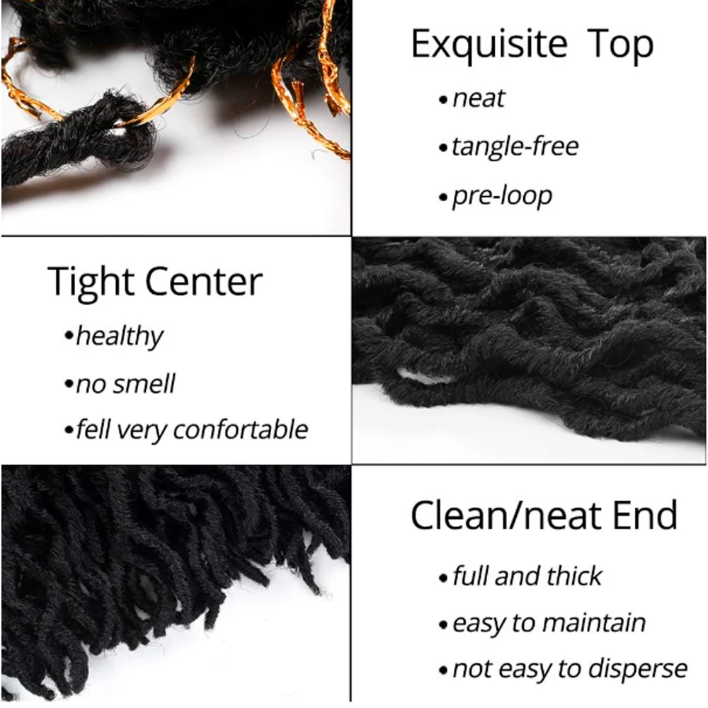 Gypsy Faux Locs B1 24 inch, 18 strands per pack