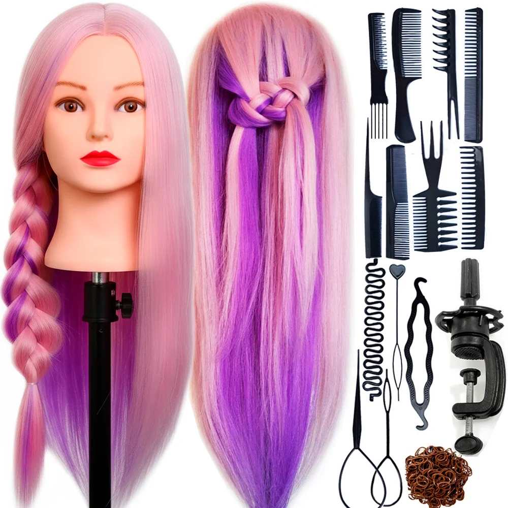 Dolls Head For Braiding Practice with Training Kit DH2T1