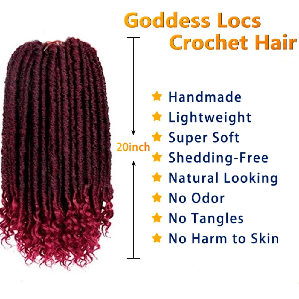 Goddess Faux Locs B1B Bug 18 inch, 24 strands per pack