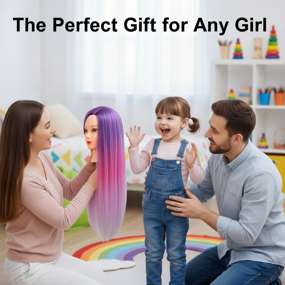 Mannequin Doll Colorful Long Synthetic Hair DH6