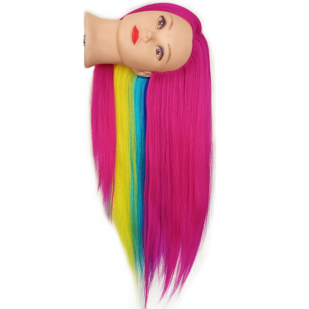 Doll Head With Long Hair Training Kit for Hairstyles and Manicure DHM3