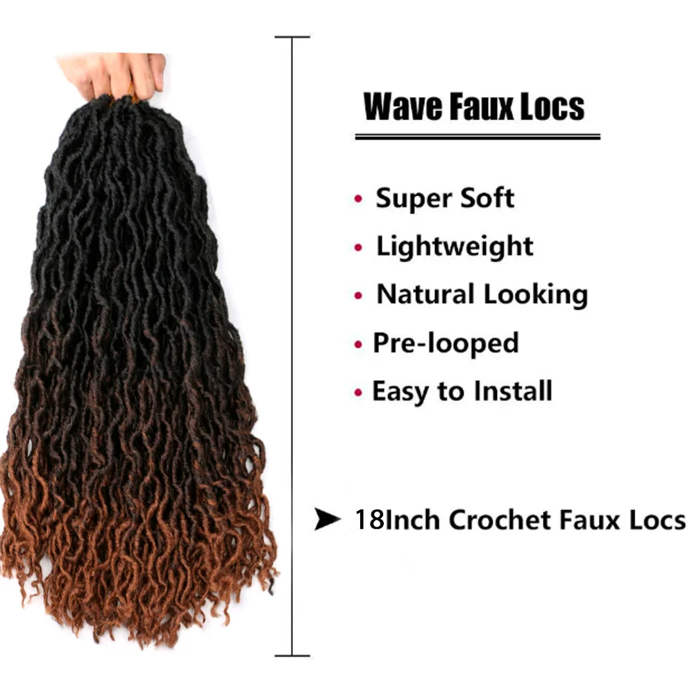 Gypsy Faux Locs C2 24 inch, 18 strands per pack