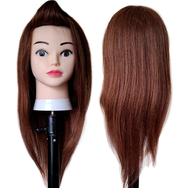 Hairdressing Head 100% Human Hair for Hairdressing Students HMN3