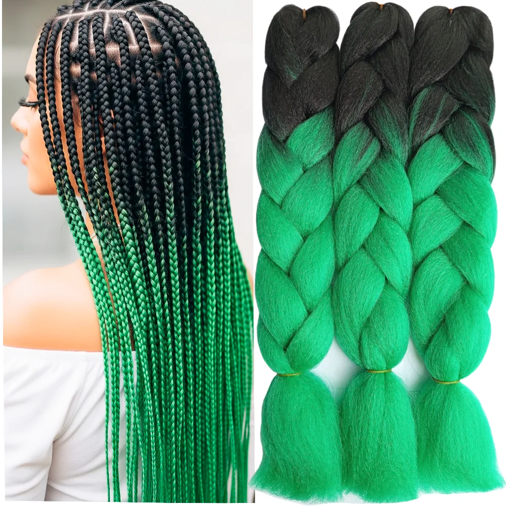 Ombre Braiding Hair Kanekalon 2 Tone, 3 pcs, B15