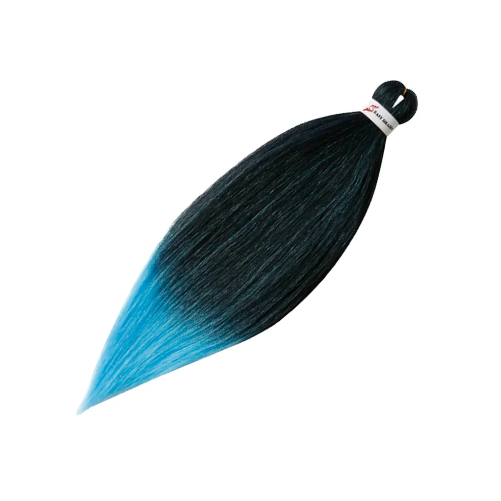 Pre Stretched Braiding Hair, 3 pcs, T1B Light Blue#