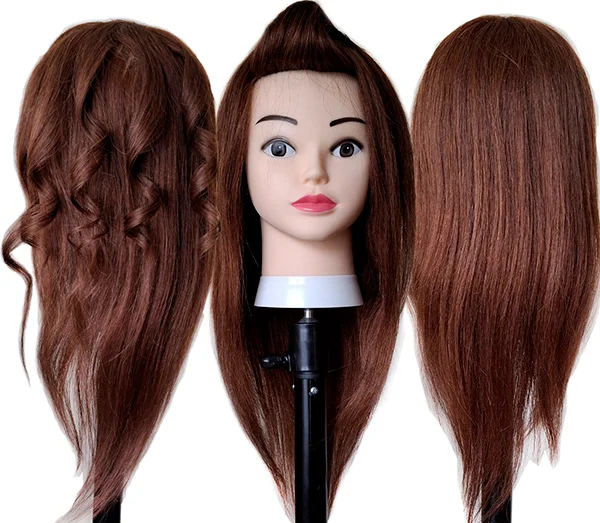 Stylish Head 100% Human Hair Dyeing and Hairstyling HMN1