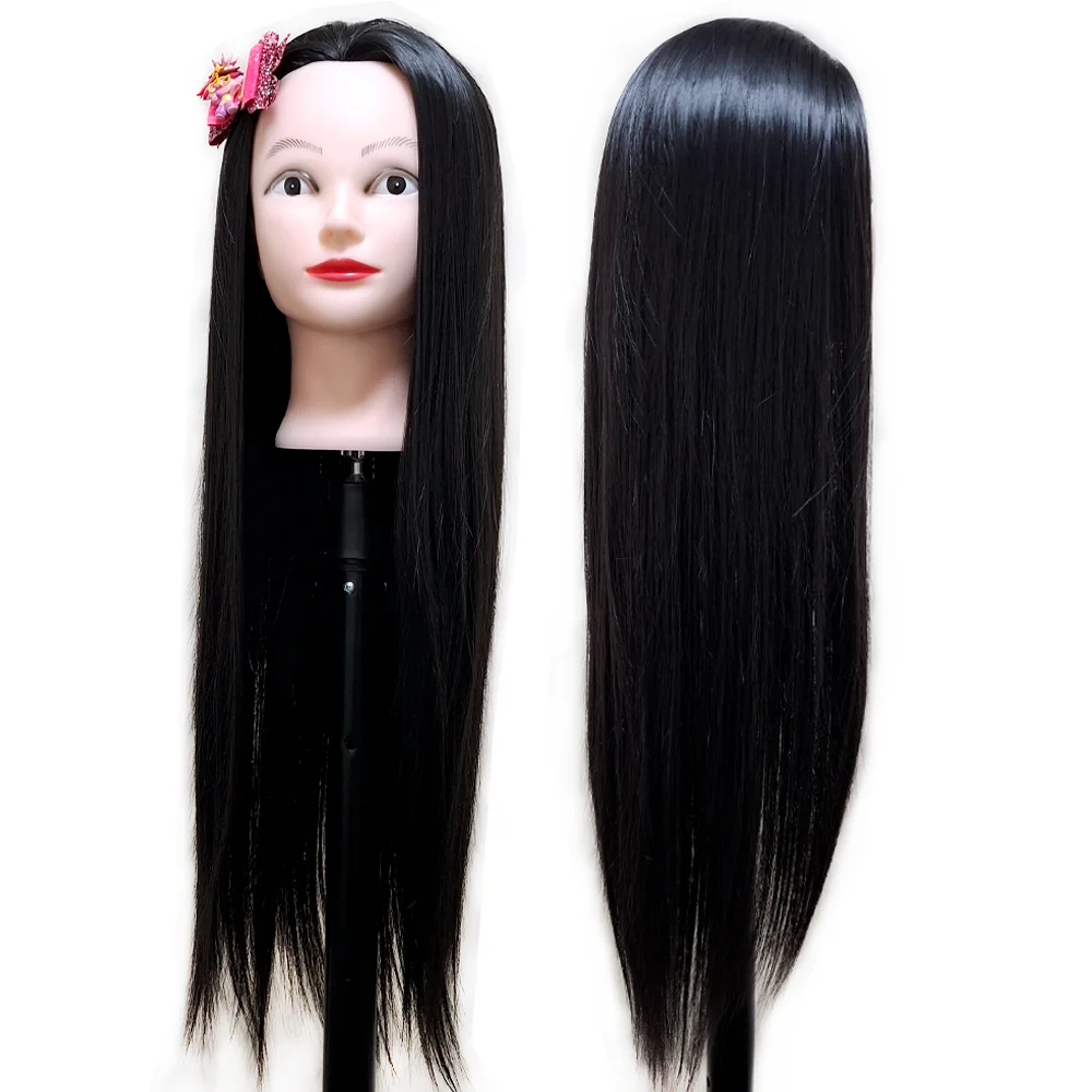 Training Kit For Braids With Training Head With Hair, Synthetic Hair Kanekalon 3pcs, Braiding Kit