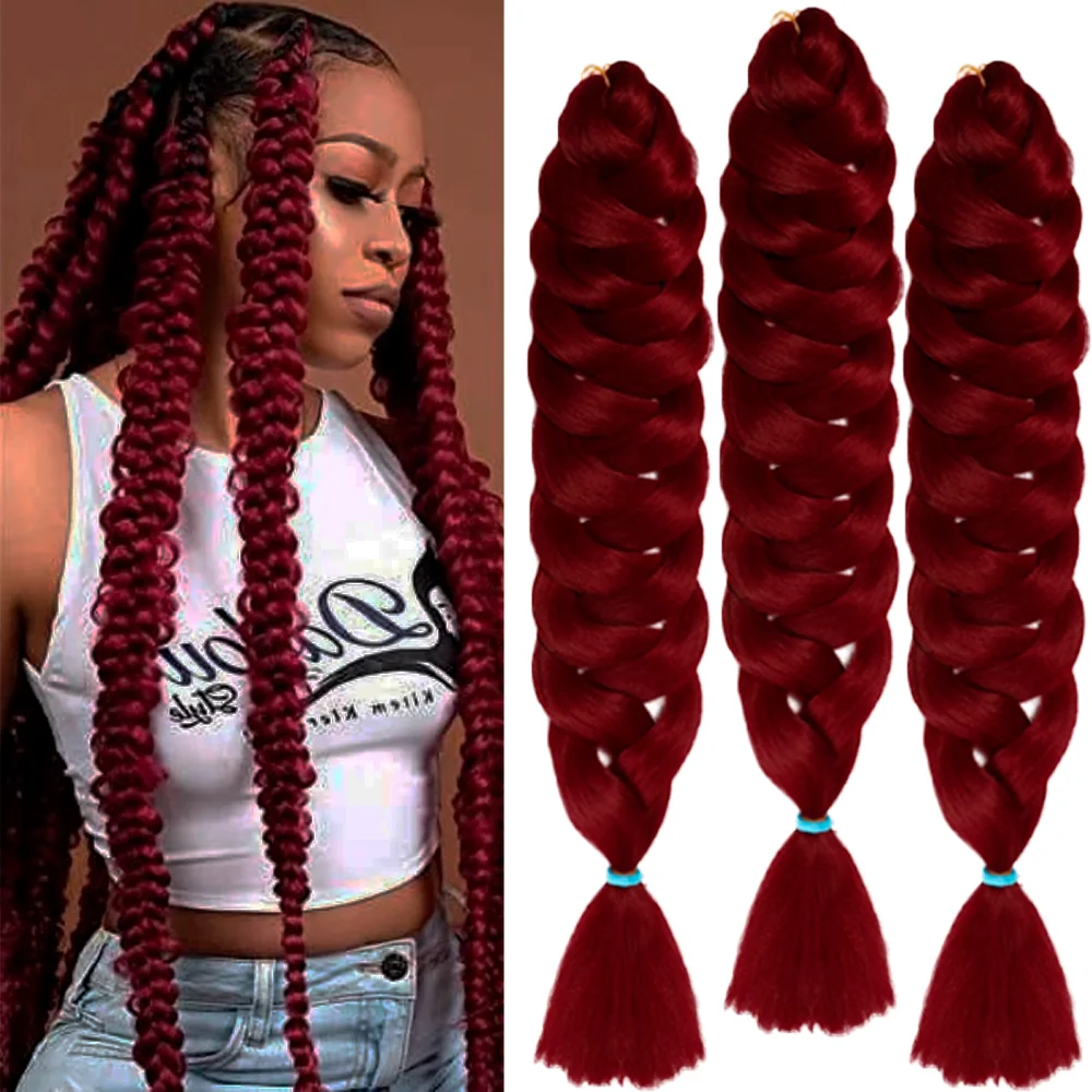 Jumbo Braiding Hair Extra Long, 3 pc, 41inch, A19
