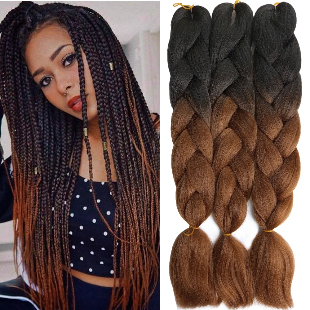 Ombre Braiding Hair Kanekalon 2 Tone, 3 pcs, B29