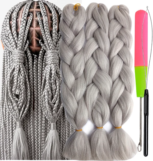 Synthetic Hair Kanekalon Jumbo Braiding Hair, 3 pcs, A39