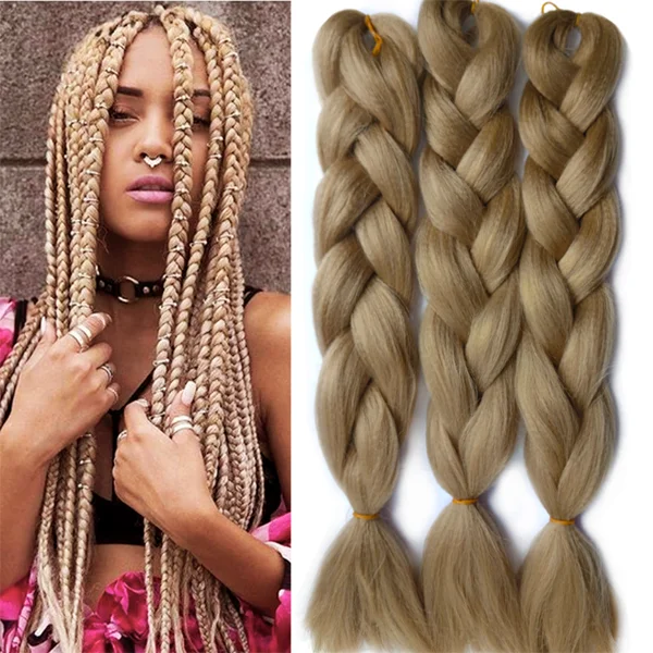 Synthetic Hair Kanekalon Jumbo Braiding Hair, 3 pcs, A5 (27#)