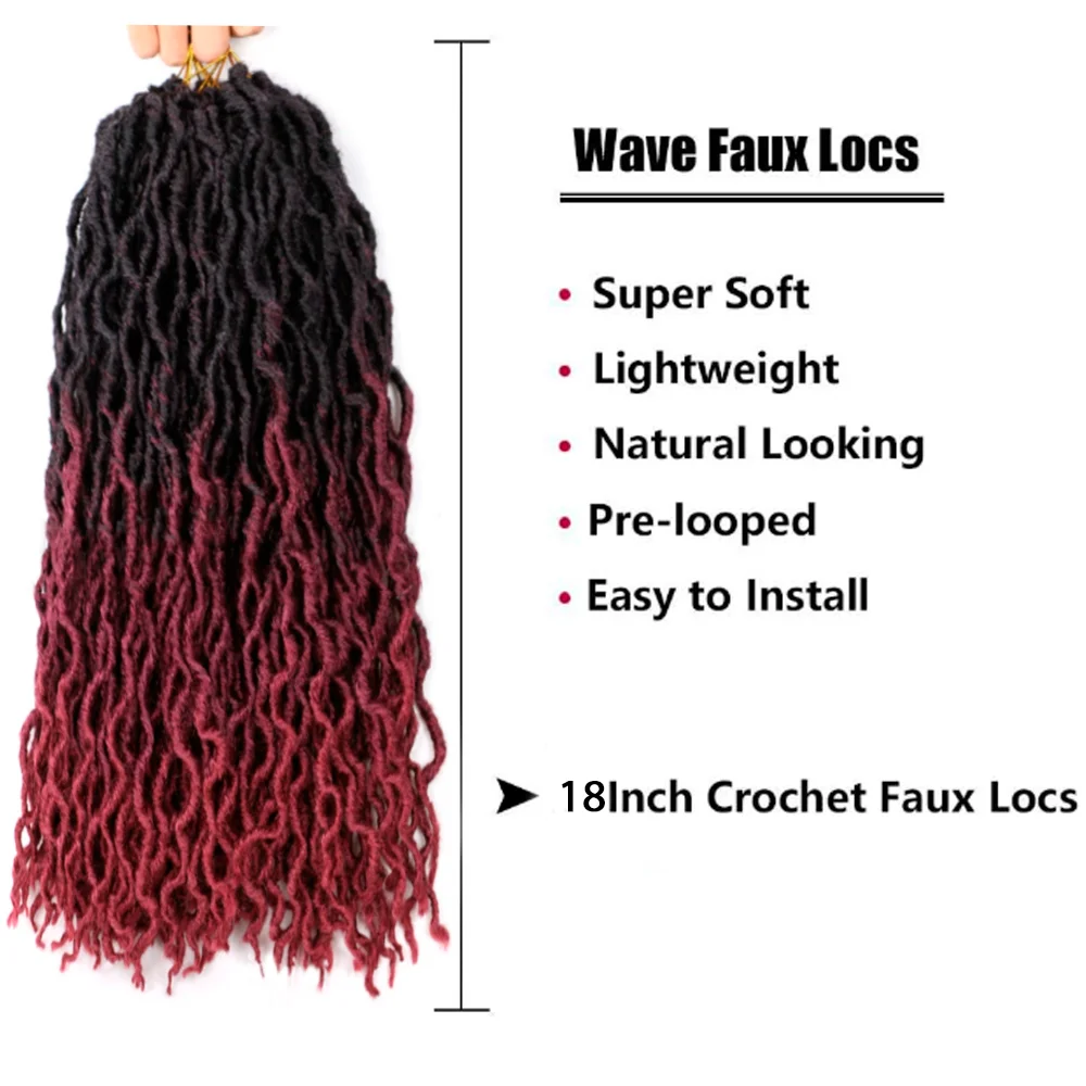 Gypsy Faux Locs C3 18 inch, 24 strands per pack
