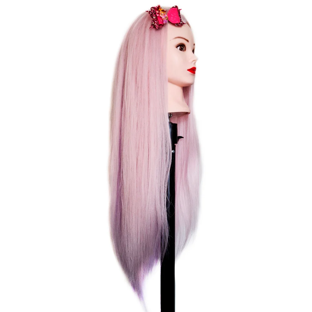 Mannequin Head Colorful Long Synthetic Hair 24inch DH8