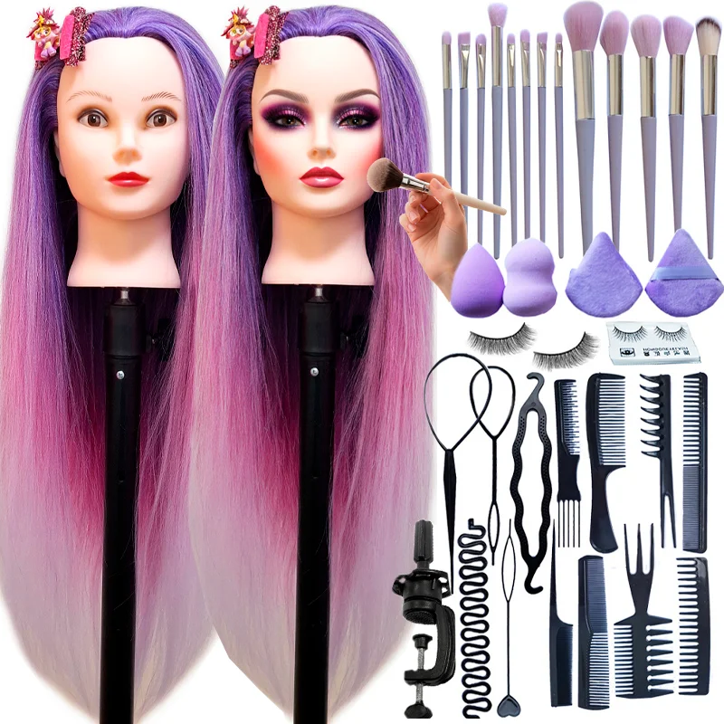 Doll Head For Hairdressing And Makeup For Kids With Training Kit