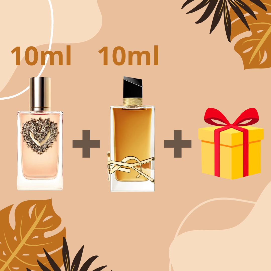 Pack devotion 10ml + Libre Intense 10ml + Décante Gratuit  