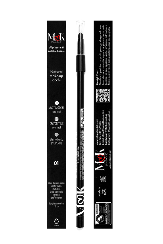 Matita nera mat Occhi prof. Bio certificato 100% prodotto italiano