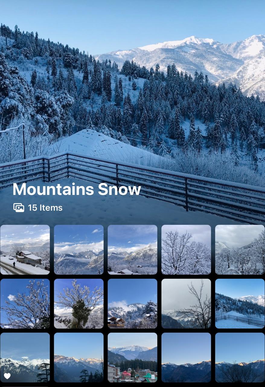 Snowy Mountain Landscape Photos