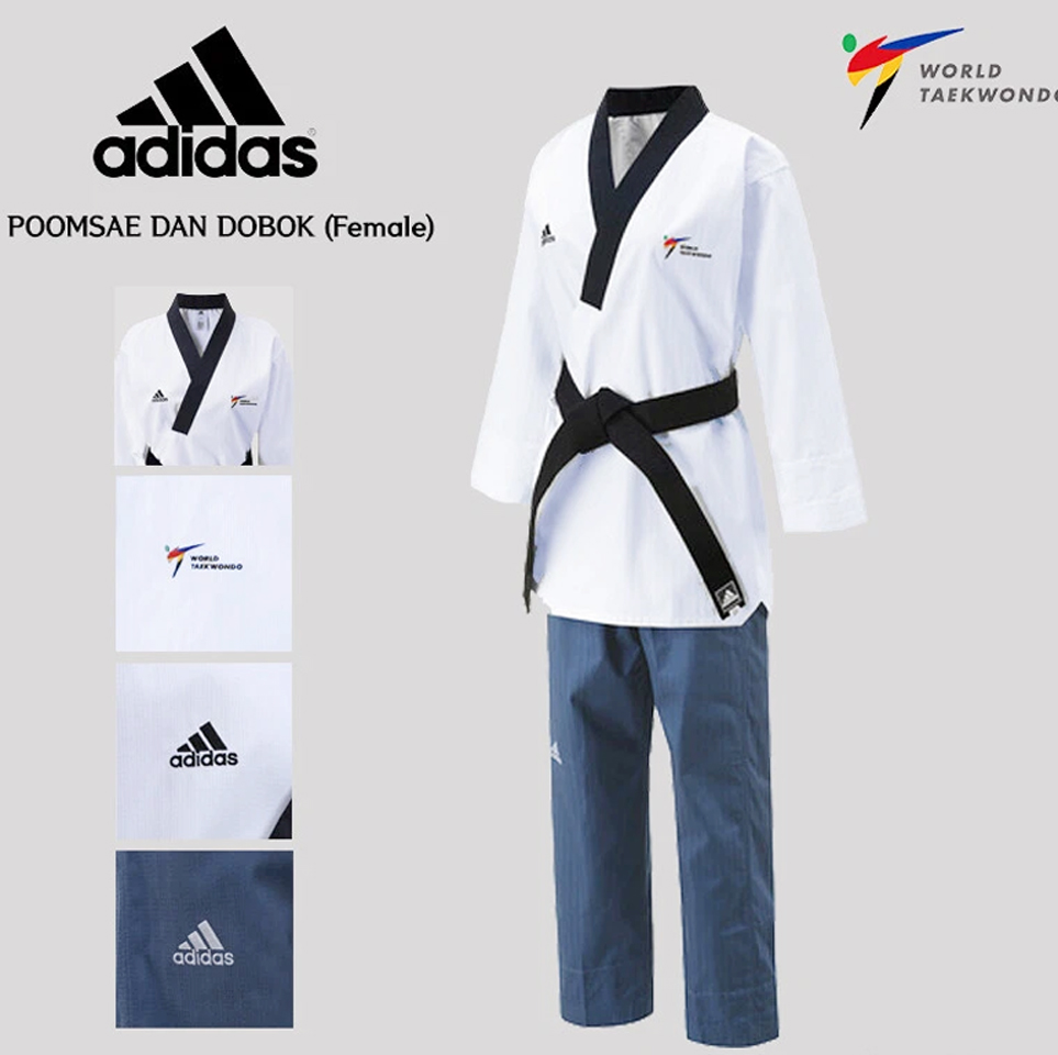 Adidas Poomsae WT Dan Uniform (Female) Taekwondo Dobok TKD Tae Kwon Do