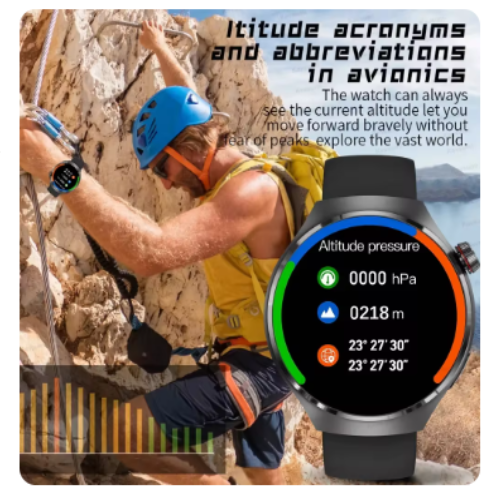 For HUAWEI GT4 Pro GPS NFC Smart Watch Men 360*360 AMOLED Screen Heart rate Bluetooth Call IP68 Waterproof Man Smartwatch 2024