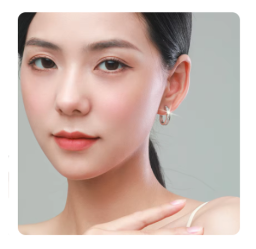 New 925 Sterling Silver Shining Zircon Earrings Women's Circle Round Earrings Fashionable and Elegant Jewelry Birthday Gift