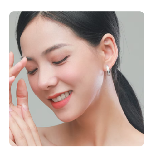 New 925 Sterling Silver Shining Zircon Earrings Women's Circle Round Earrings Fashionable and Elegant Jewelry Birthday Gift