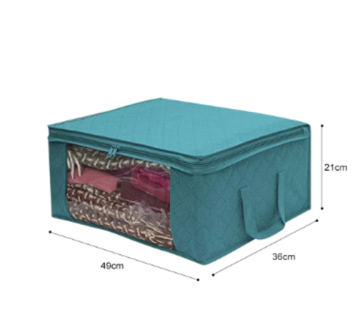 Large Capacity Clothing Storage Box Folding Non Woven Fabric Quilts Clothes Organizer Case With Zipper Organiseurs De Rangement