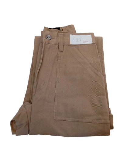  127 Pantalon en toile beige pépé jean's 26/36