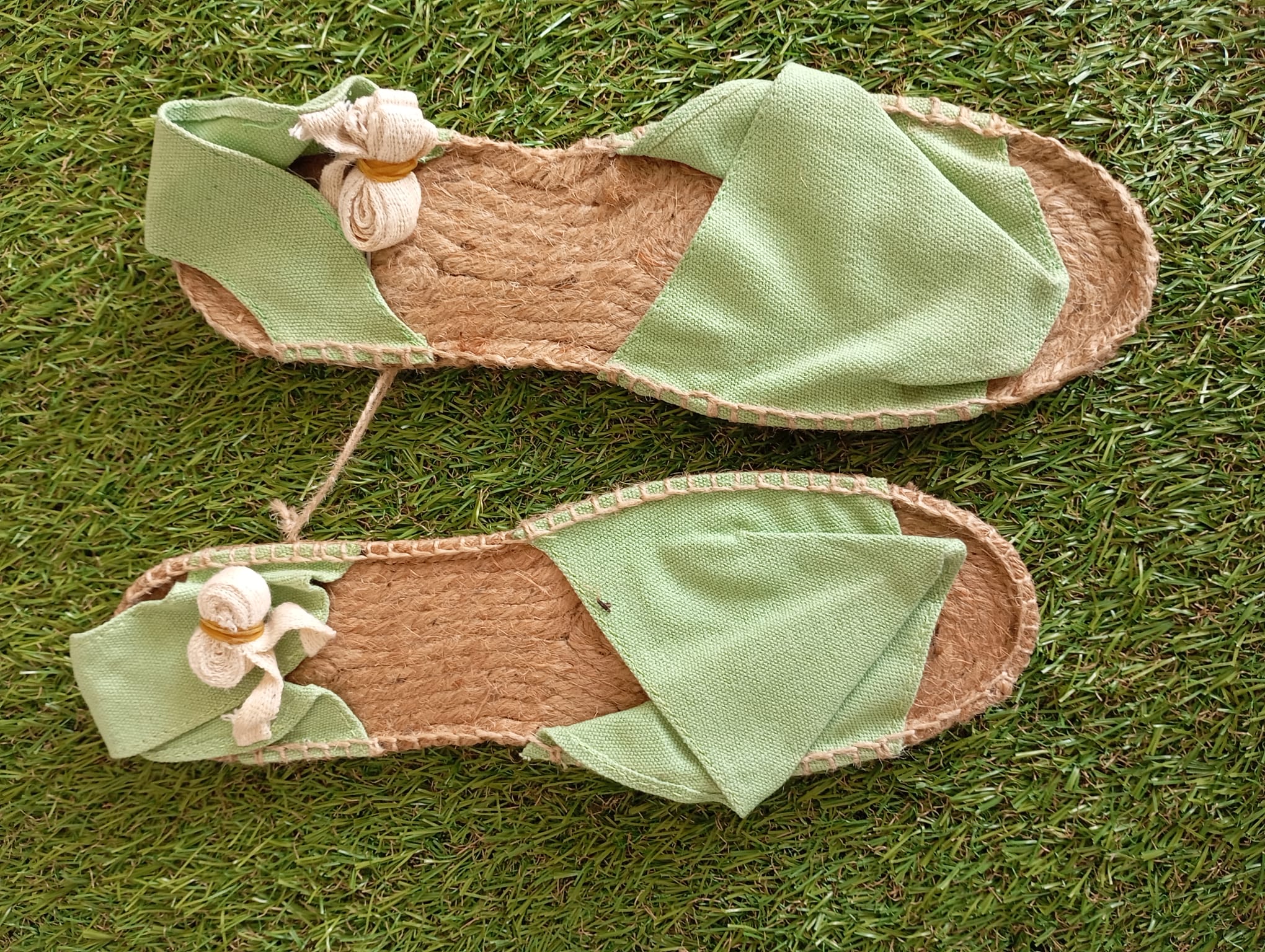 Espadrilles vert pastel