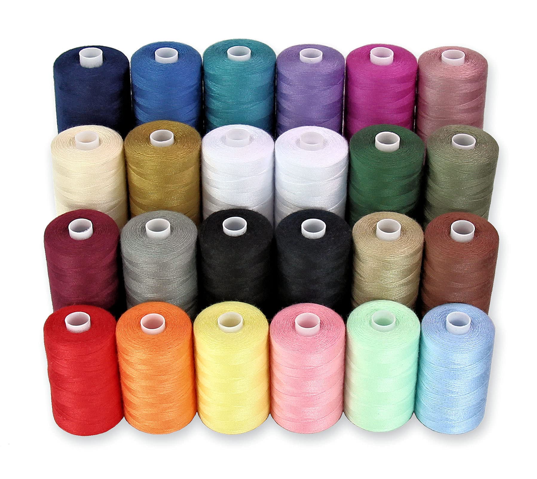 Multicolor Thread Spools Set