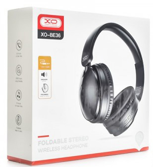 CRYSTAL CLEAR OVER-HEAD BLUETOOTH HEADPHONES BLACK